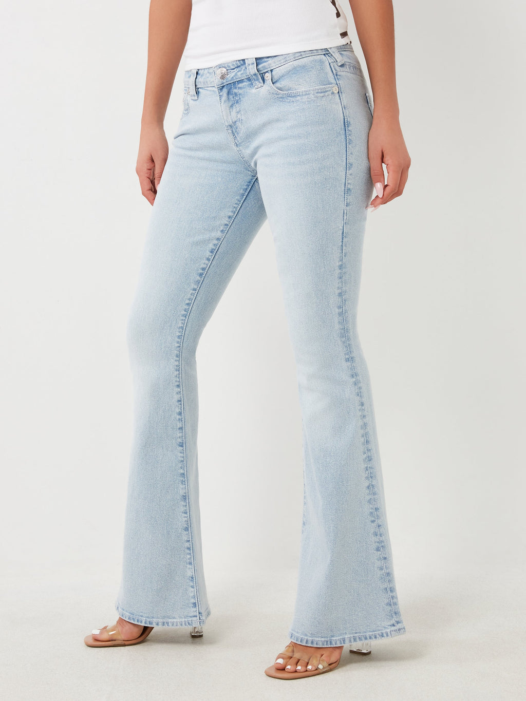 True Religion Carrie Jeans Ladies Hs Applique Flare Serene Meadows