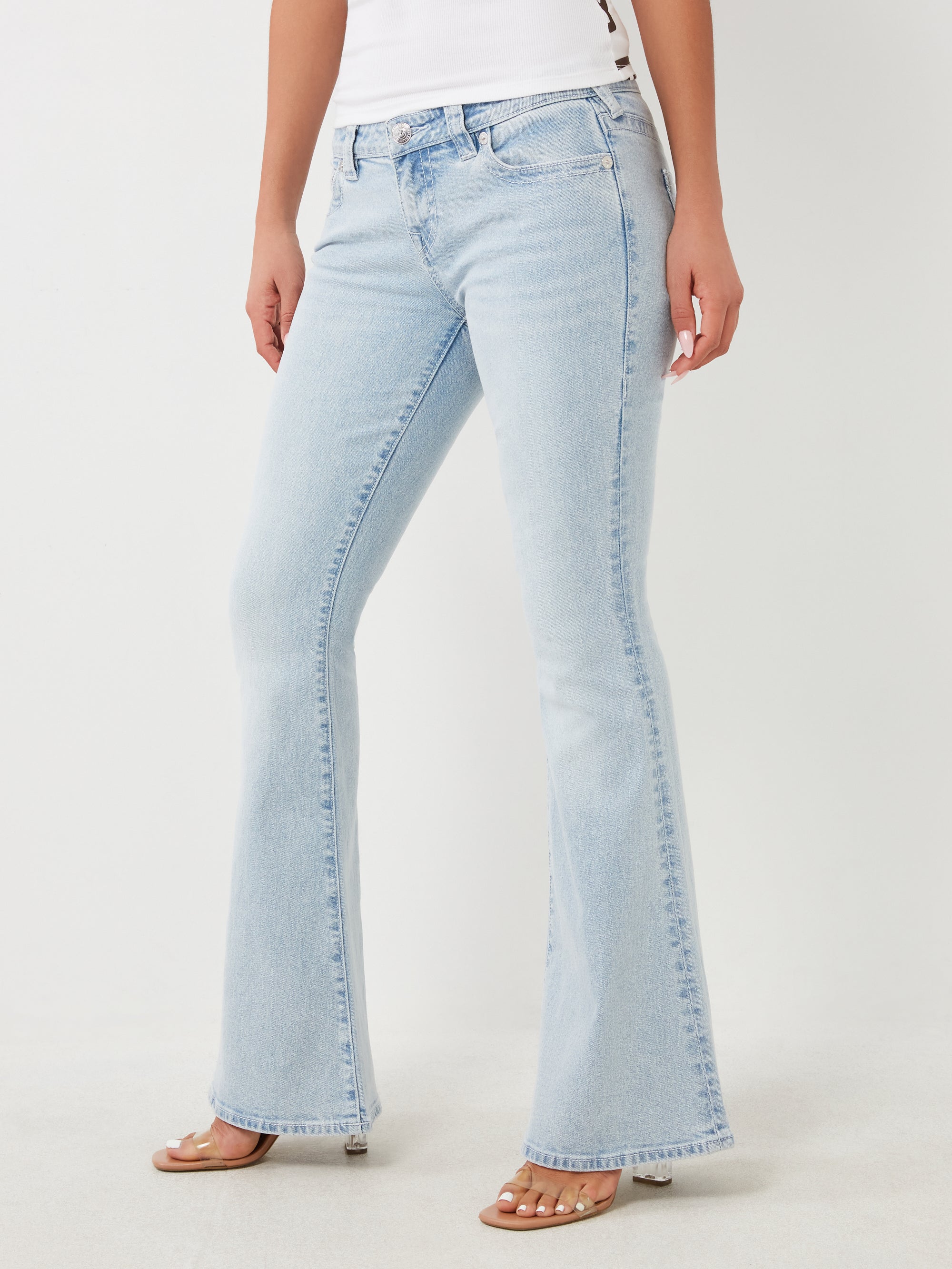 True Religion Carrie Jeans Ladies Hs Applique Flare Serene Meadows