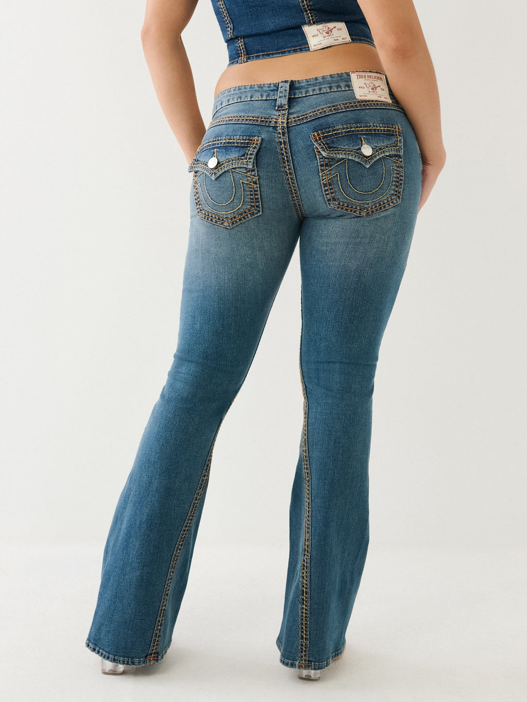 True Religion Joey Jeans Low Rise Flare Mb Marina