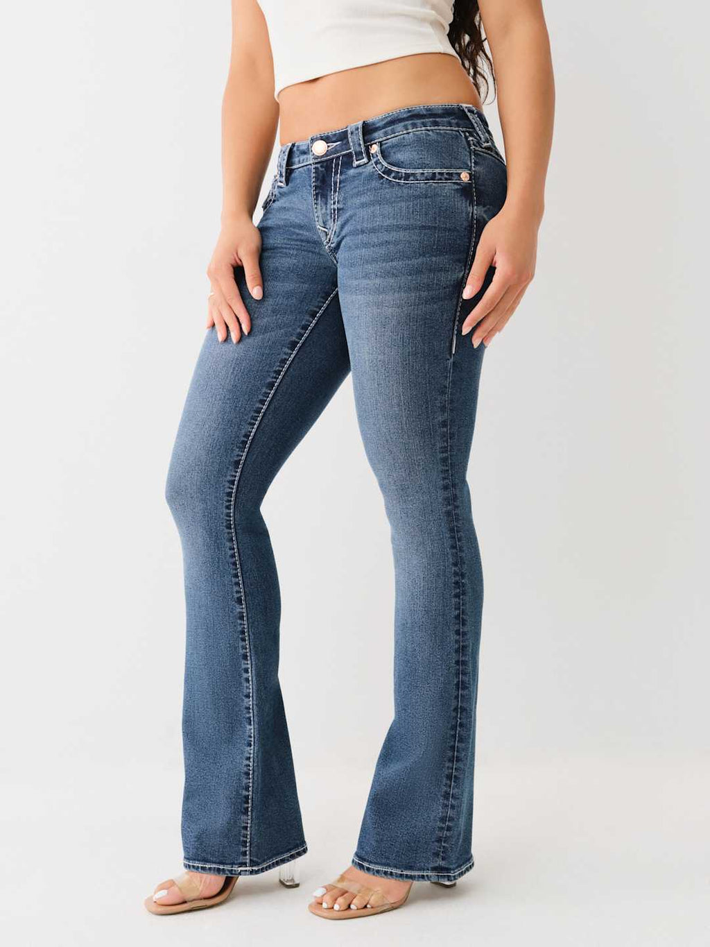 True Religion Becca Jeans Bootcut Glowing Moon