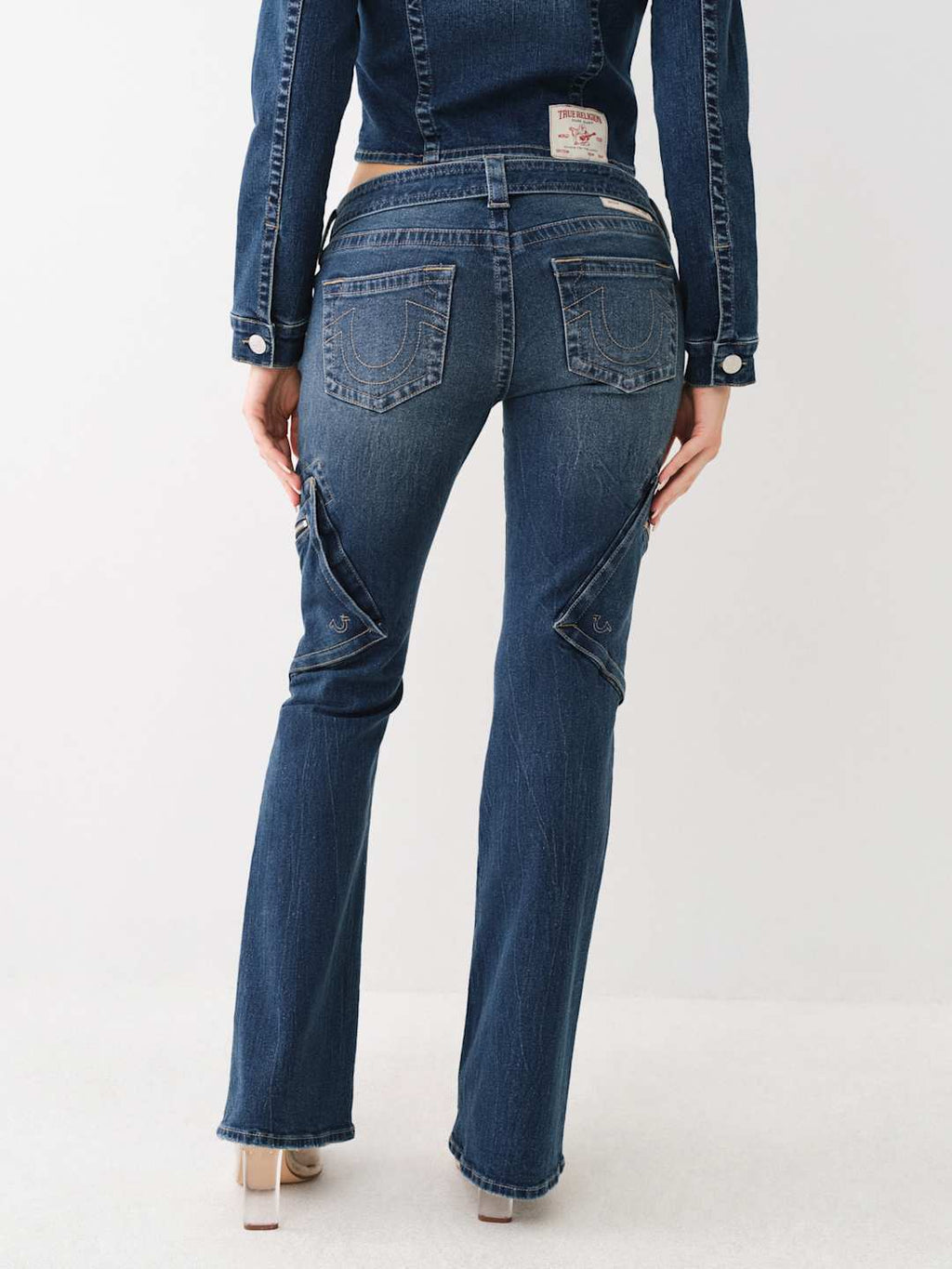 True Religion Jeans Becca Belted Bootcut Dark Wash