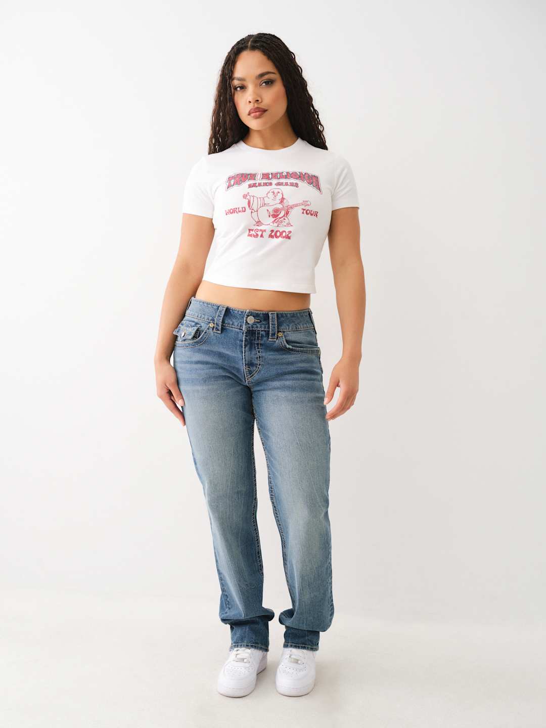 True Religion Ricki Jeans Big T Relaxed Blue