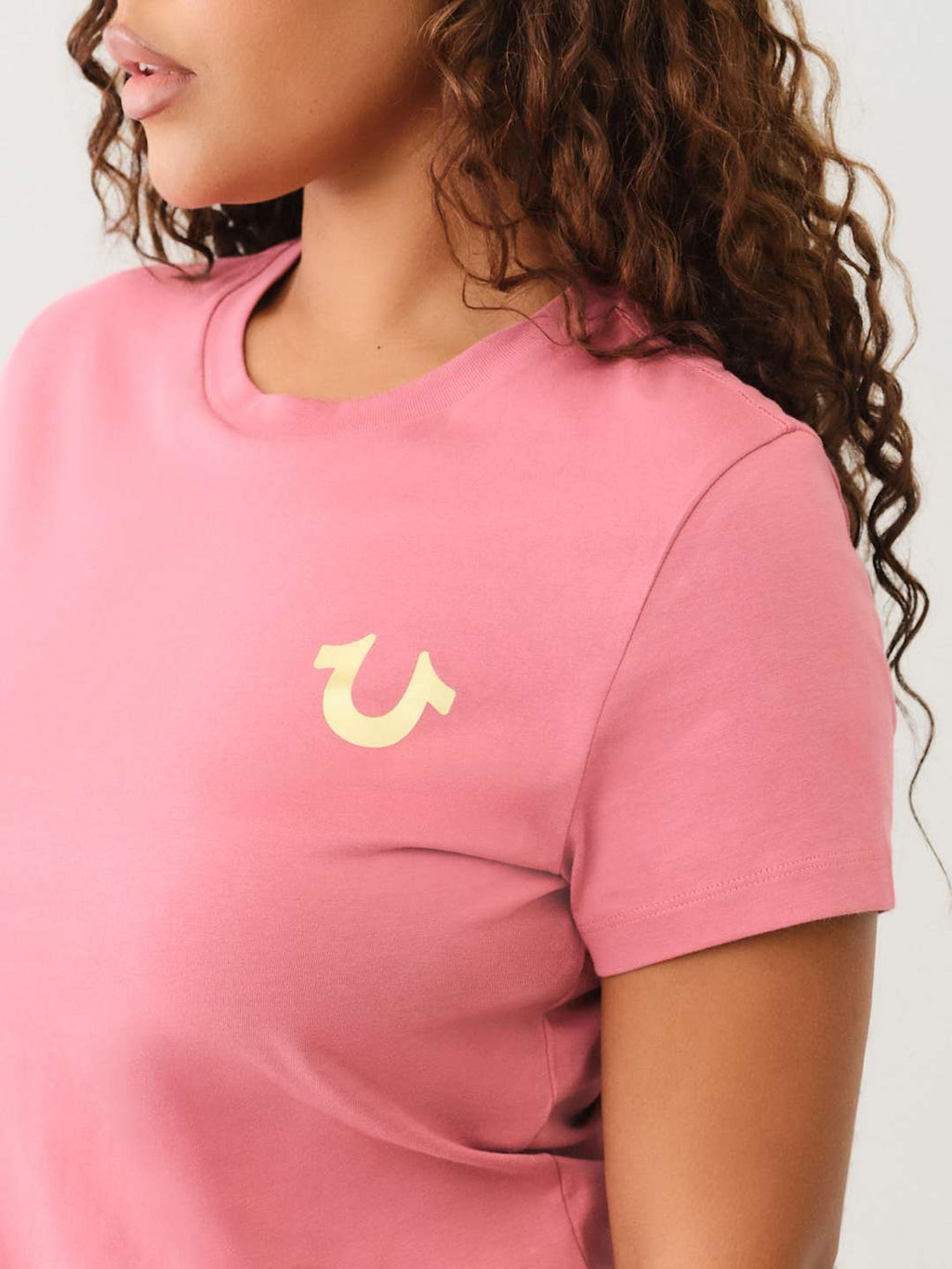 True Religion Crew Classic HS Crew Tee Mauvewood