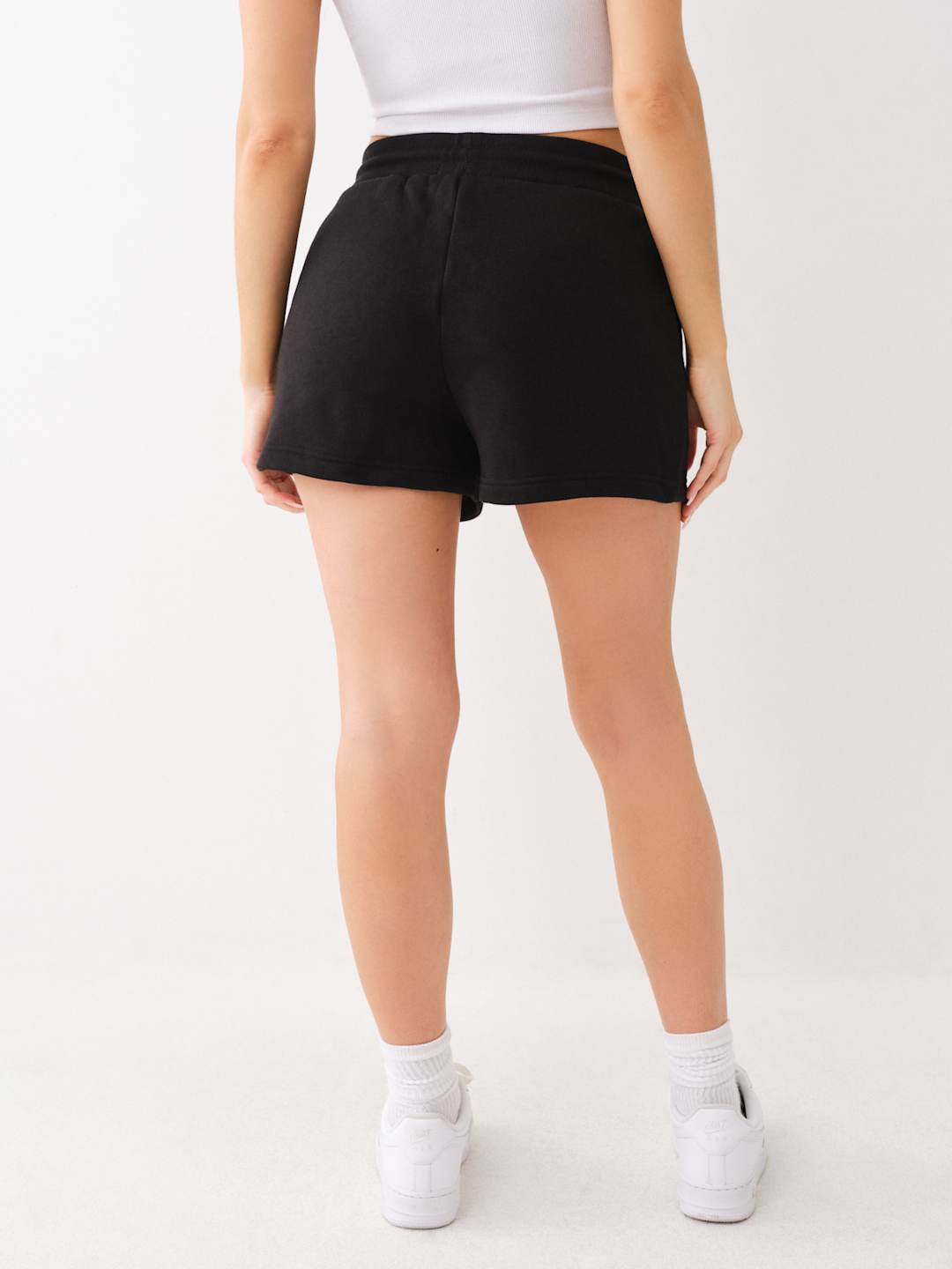 True Religion Embroidered Shorts Lounge Jet Black