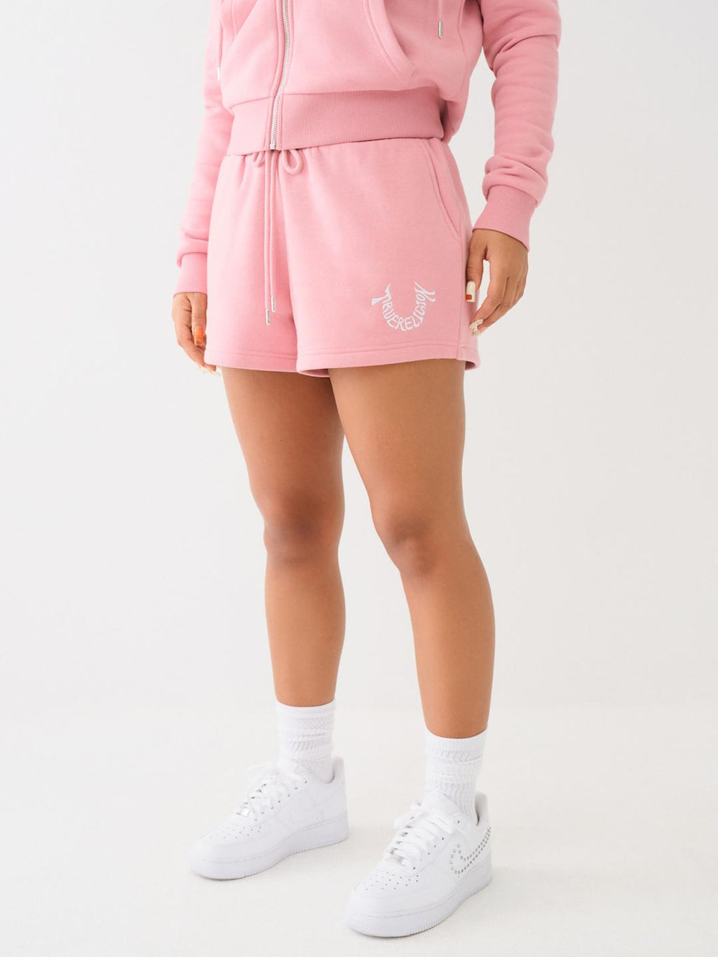 True Religion Embroidered Shorts Lounge Rosebud