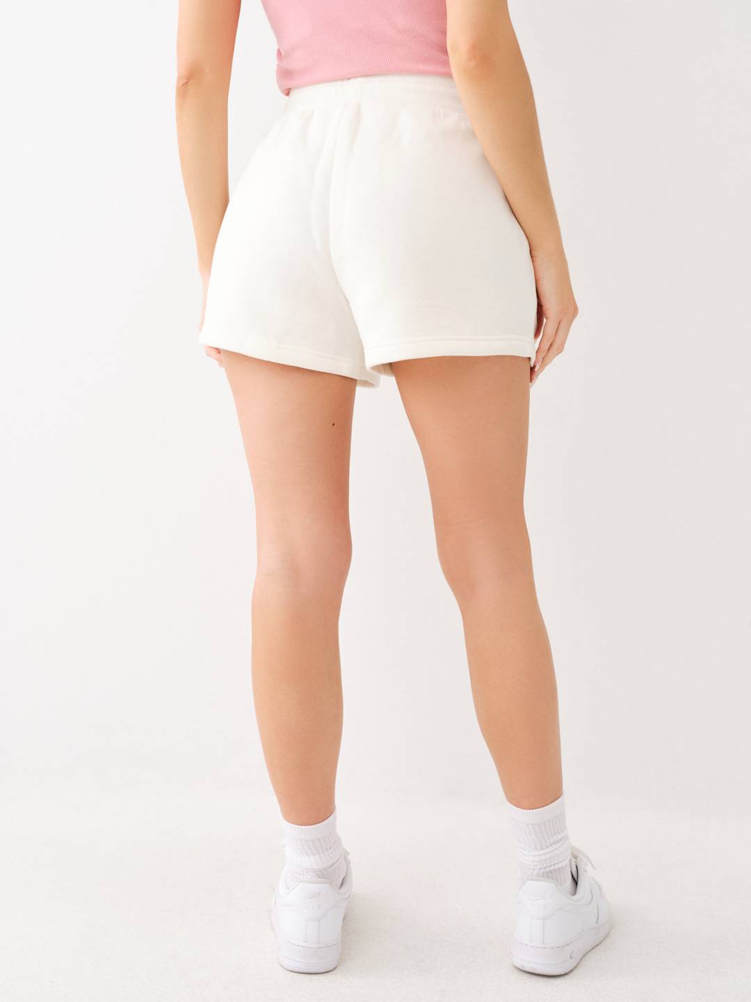 True Religion Embroidered Shorts Lounge Winter White