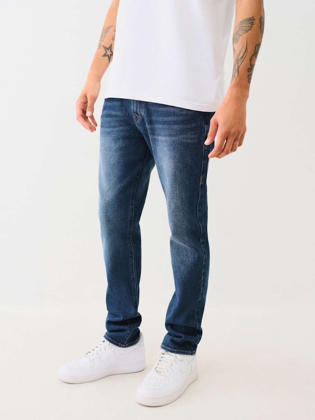 True Religion Jeans Rocco SN Flap Skinny Dark Shivering Wash