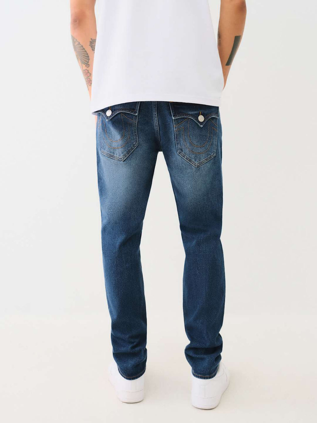 True Religion Jeans Rocco SN Flap Skinny Dark Shivering Wash