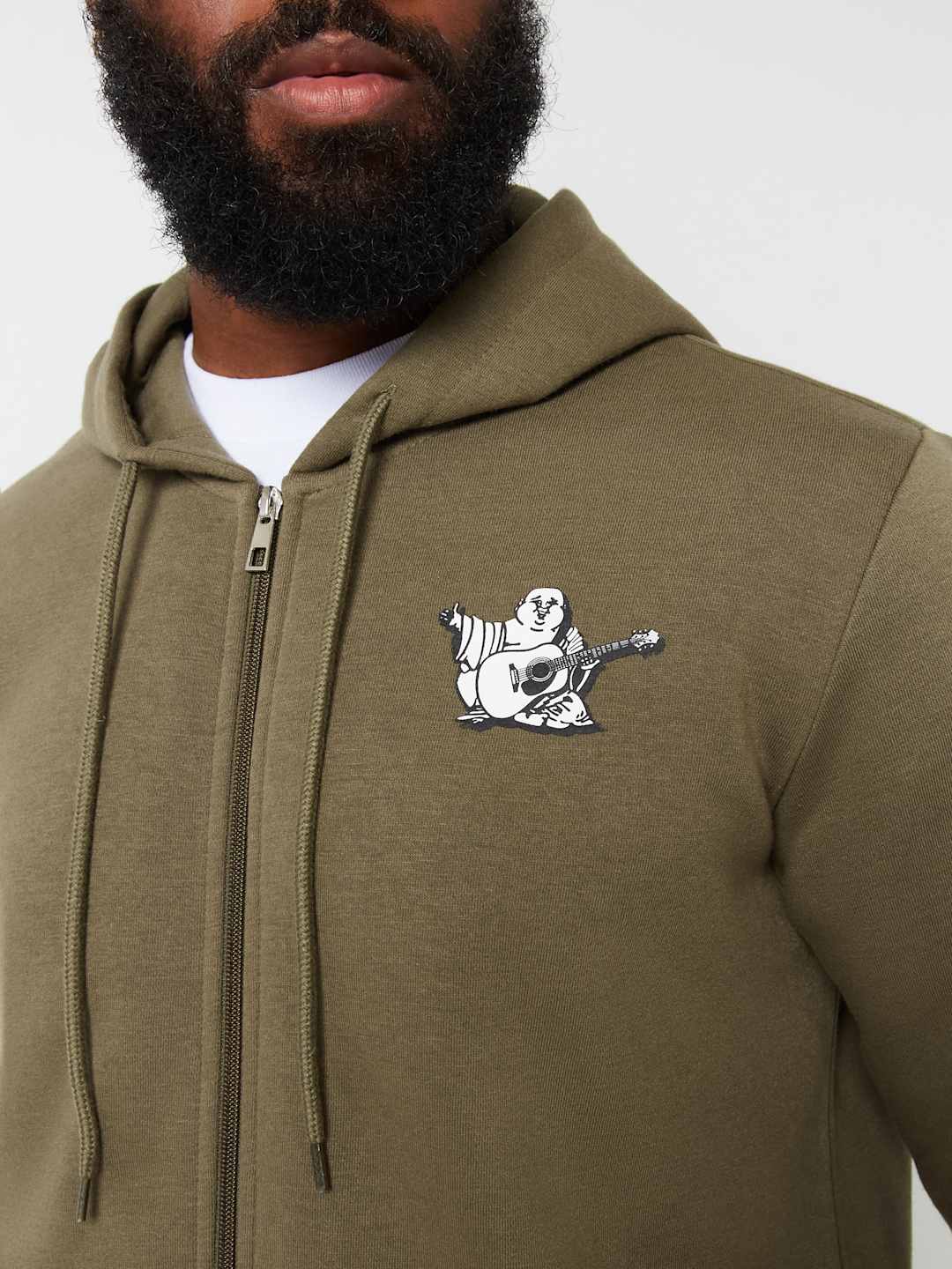 True Religion Sweater Radiant Buddha Zip Hoodie Kalamata