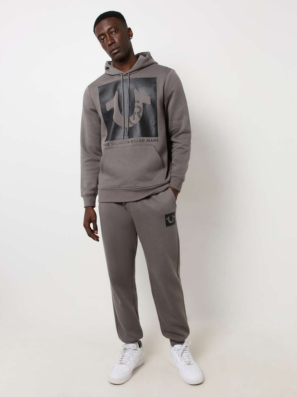 True Religion Jogger Registered Stud Classic Jogger Granite Grey