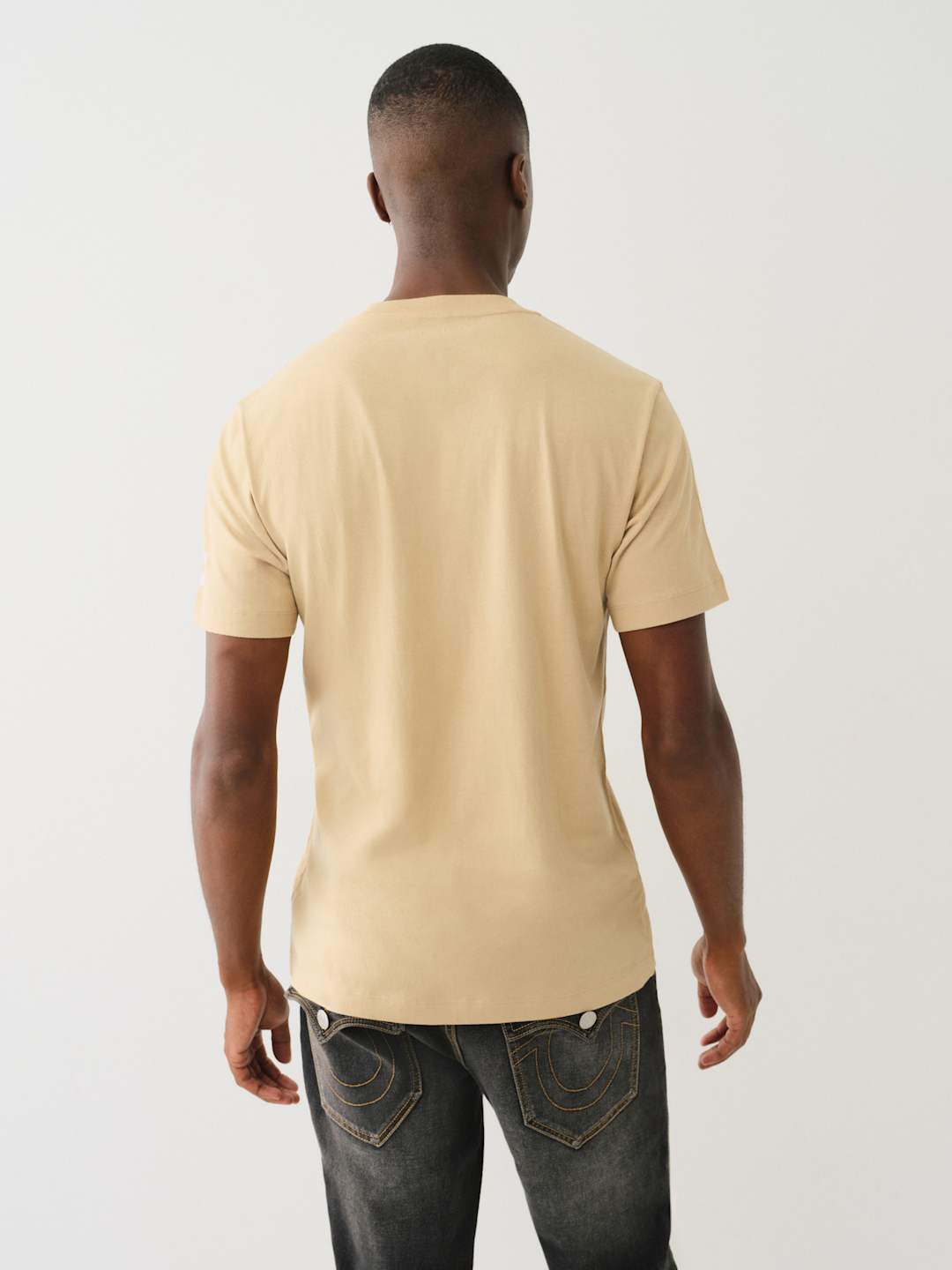 True Religion Crew True Crystal Face SS Tee Travertine