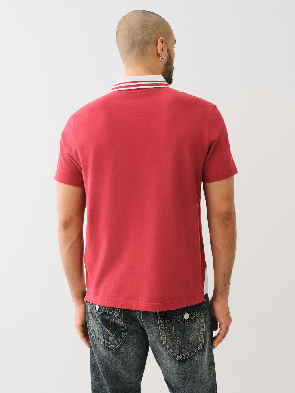 True Religion Tr Gusset Polo Red Dahlia