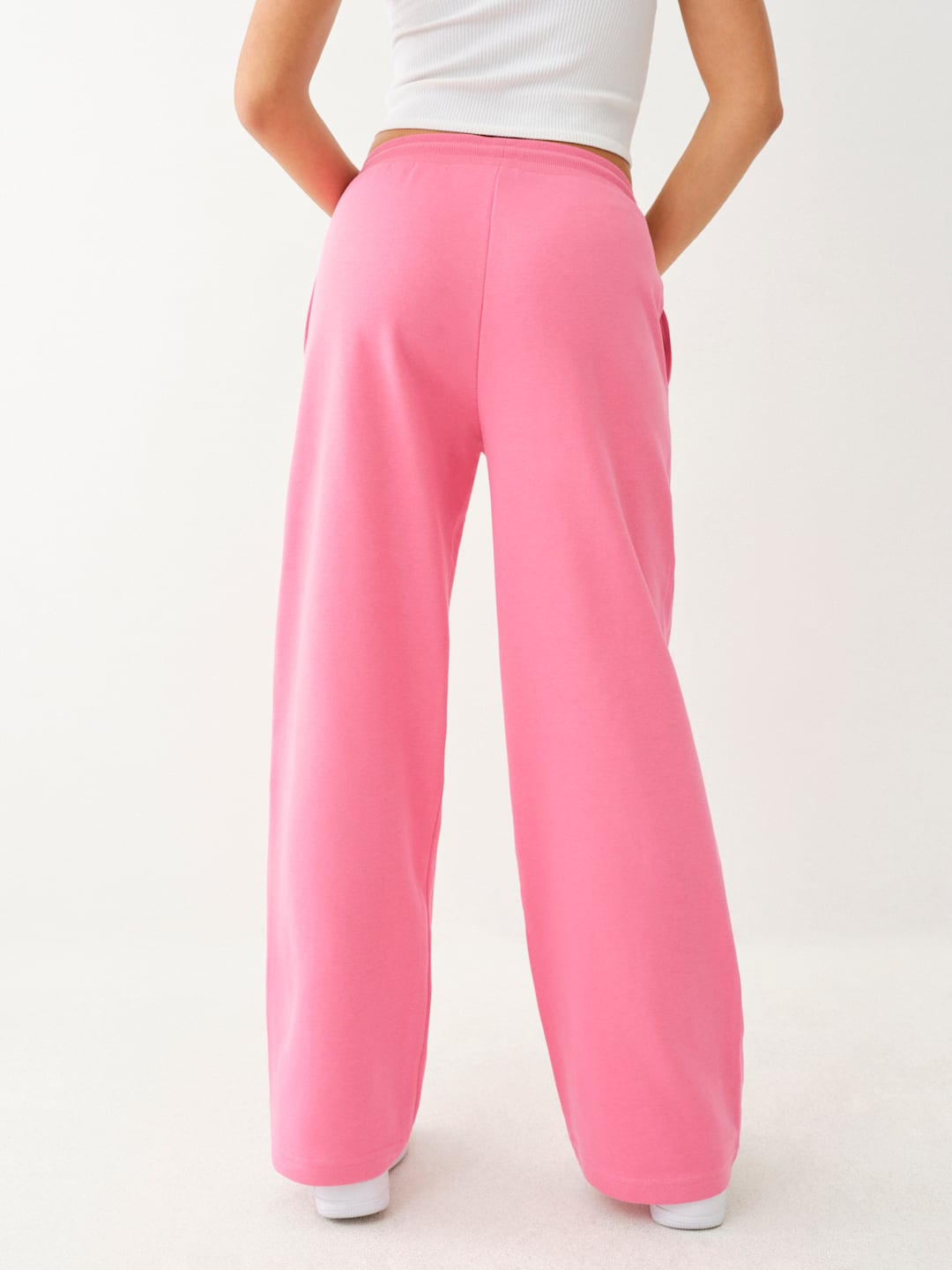 True Religion Crystal French Terry Track Pants Pink