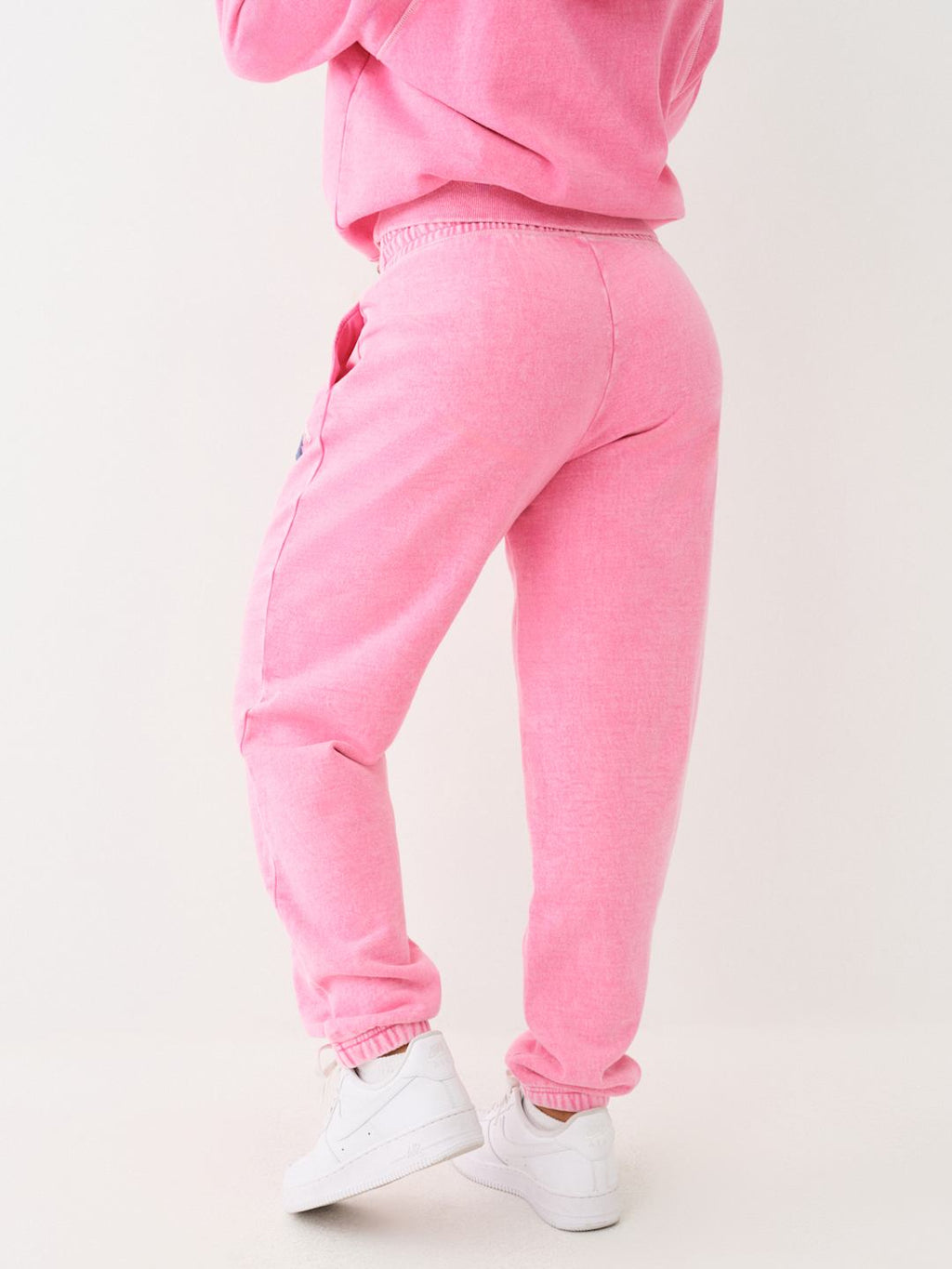 True Religion Washed Logo Track Pants Magenta