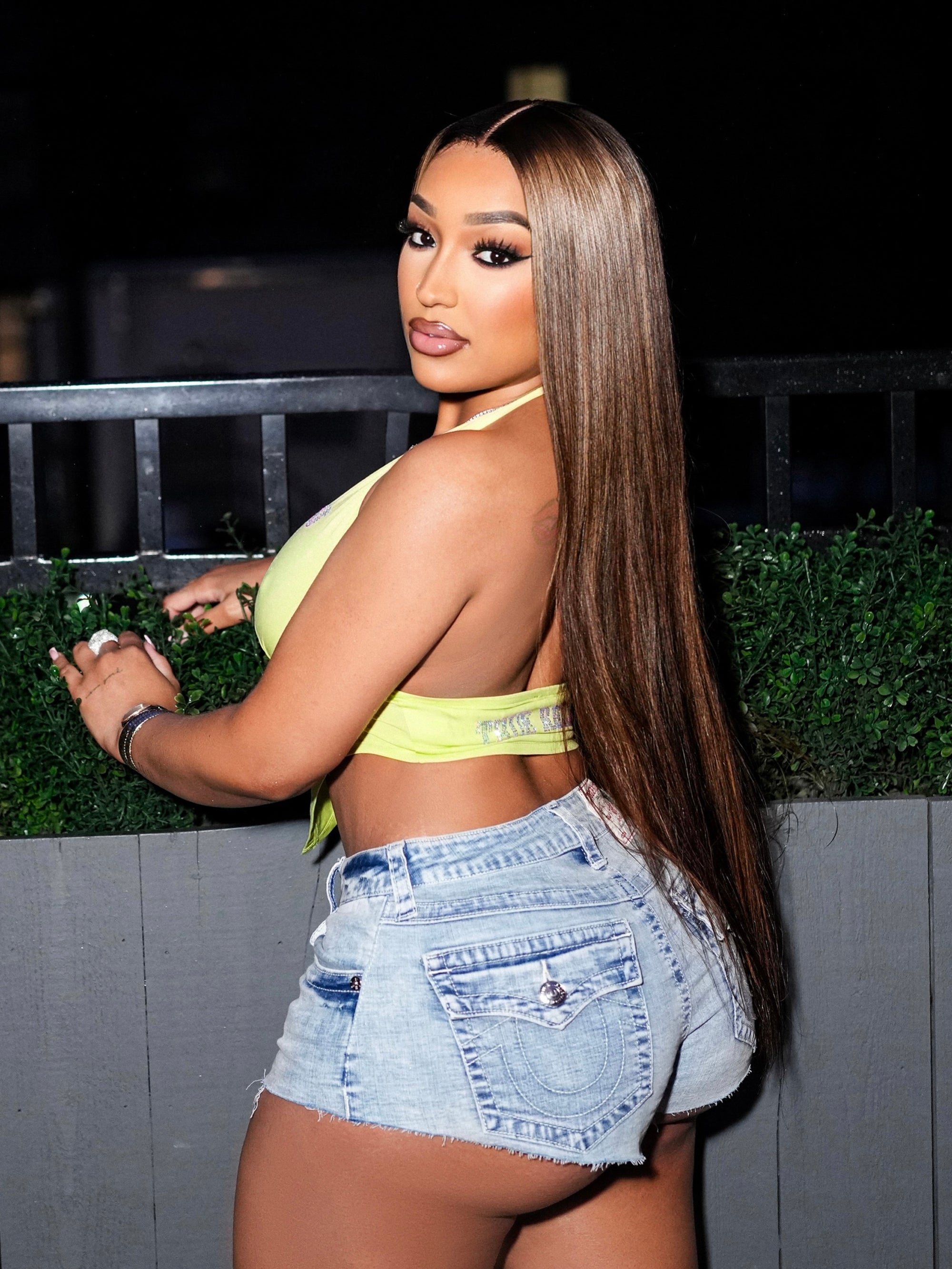 True Religion Spicy Mid Rise Short Flap Light Wash