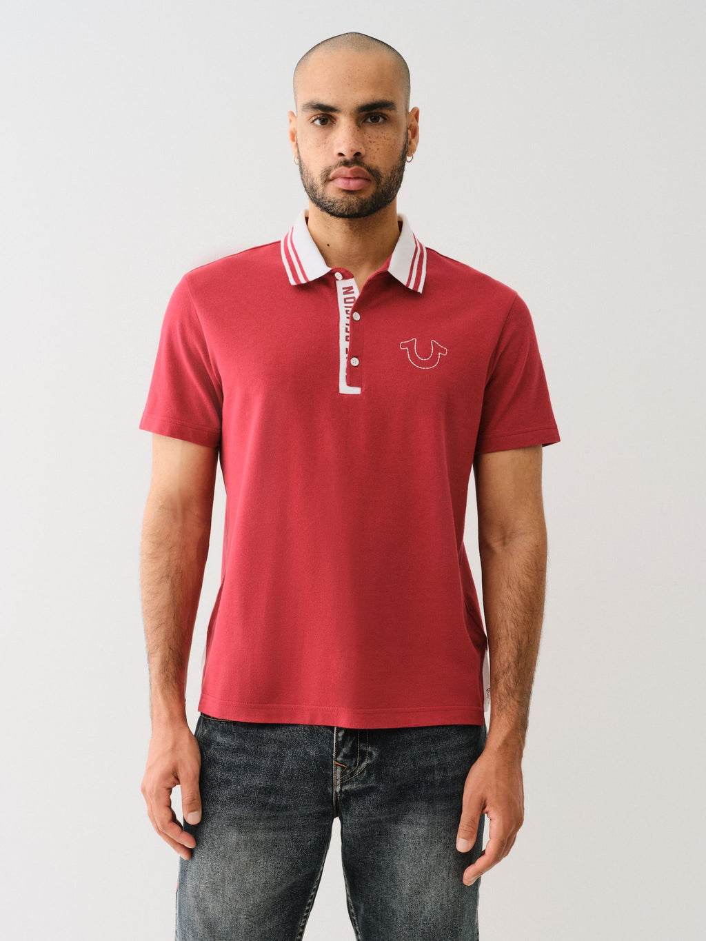 True Religion Tr Gusset Polo Red Dahlia