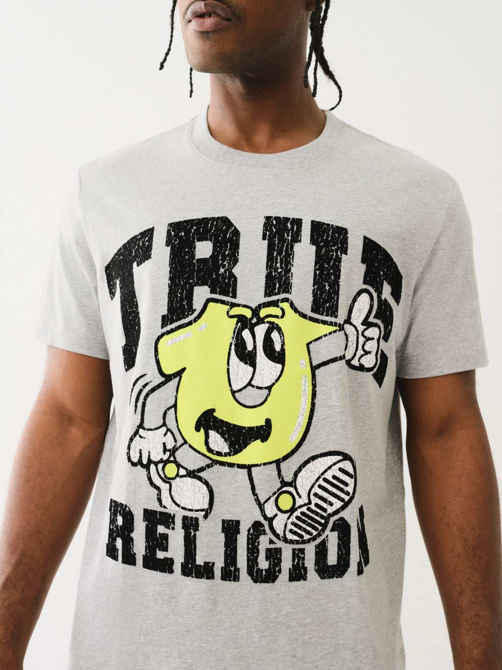 True Religion Ss Good Shoey Tee Heather Grey