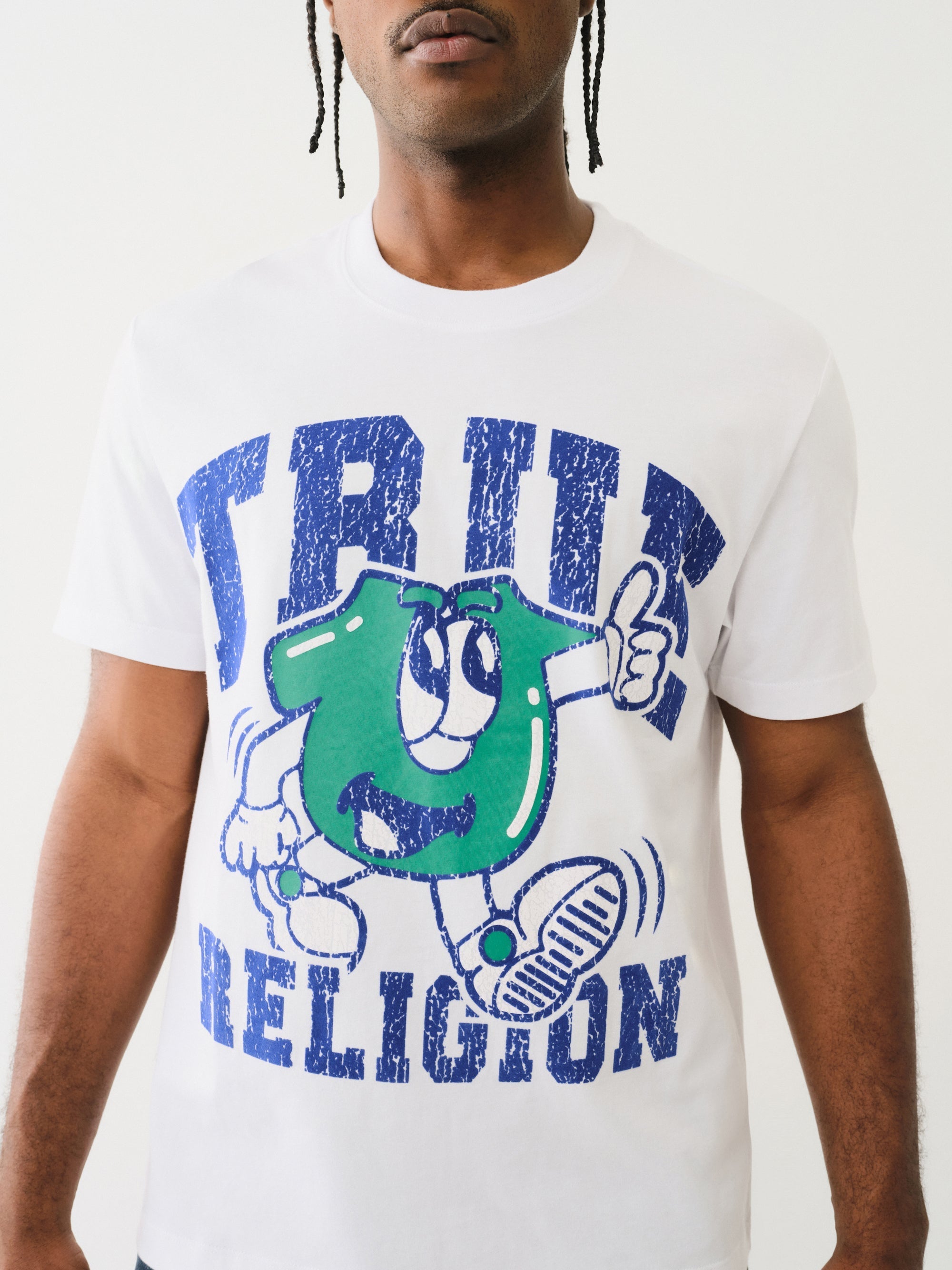 True Religion Ss Good Shoey Tee Optic White