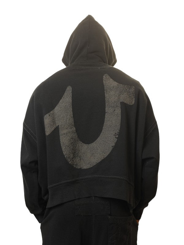 True Religion Sebastien Ami X Tr  Hoodie Logo Black