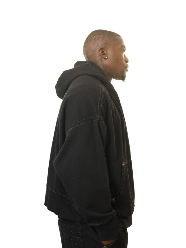 True Religion Sebastien Ami X Tr  Hoodie Logo Black