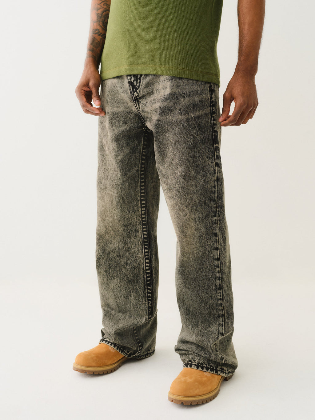 True Religion Vinny Super T Flap 34In Retro Active Acid Wash