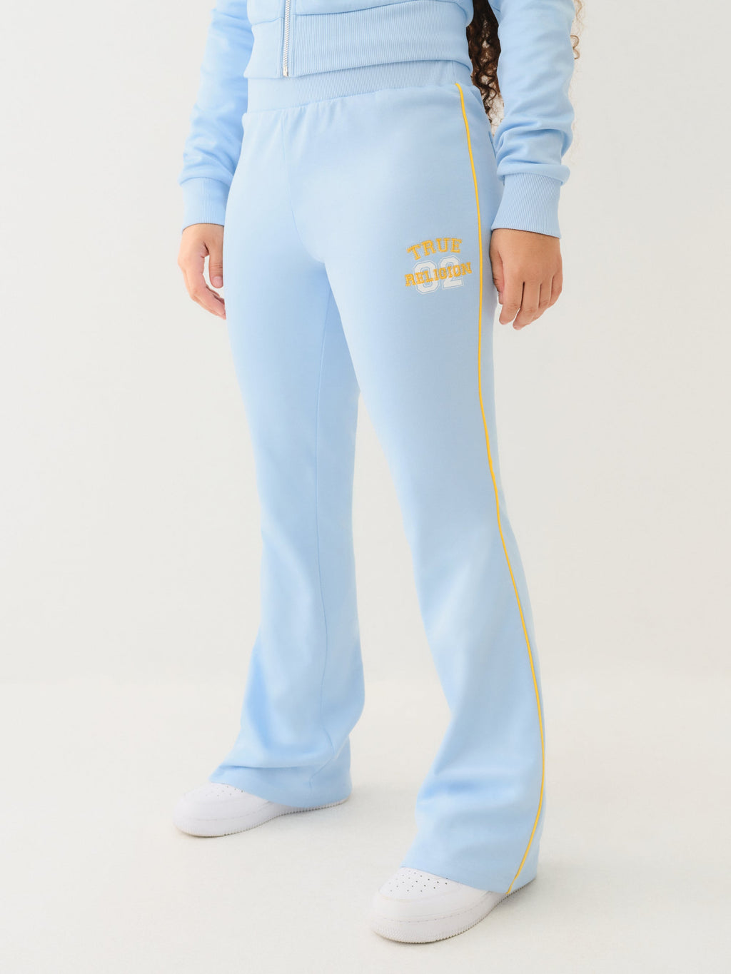 True Religion Sporty Bootcut Track Pant Cerulean Blue