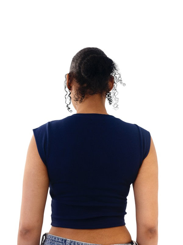 True Religion T-Shirt Ladies V Notch Dress Blue