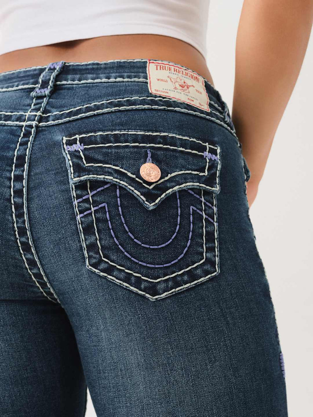 True Religion Jeans Ladies Billie MR Straight Flap Sup T Delilah