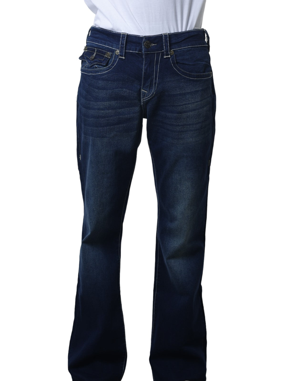 True Religion Billy Jeans Flap Muddy Waters Dark Wash