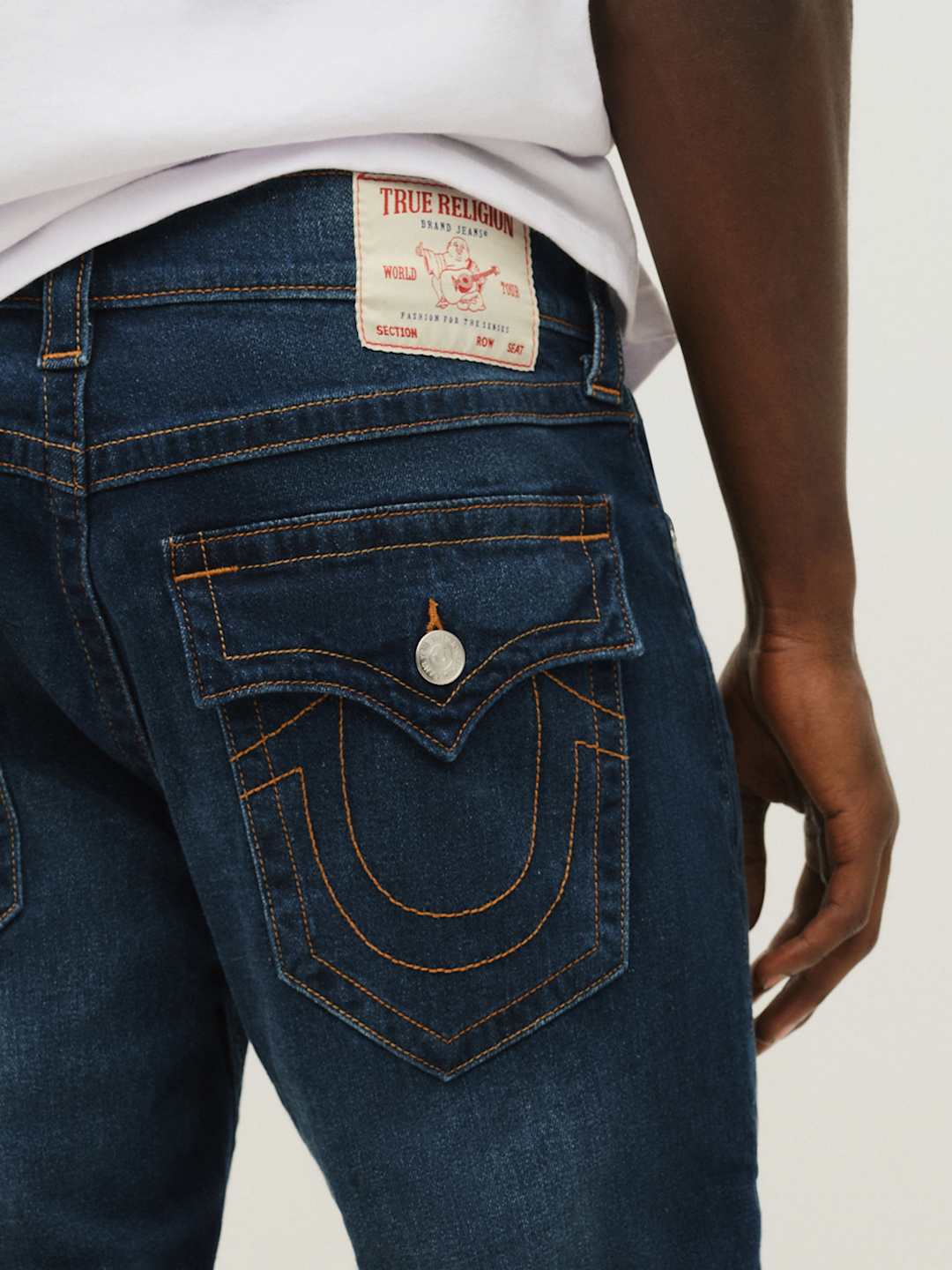 True Religion Ricky Jeans Flap Damon Dark Wash
