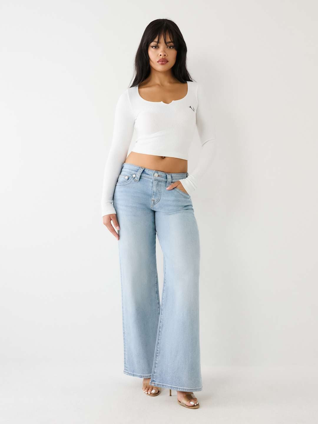 True Religion Jeans Ladies Bobbi Baggy Light Wash